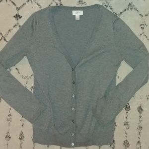 Ann Taylor Loft long sleve button down cardigan
